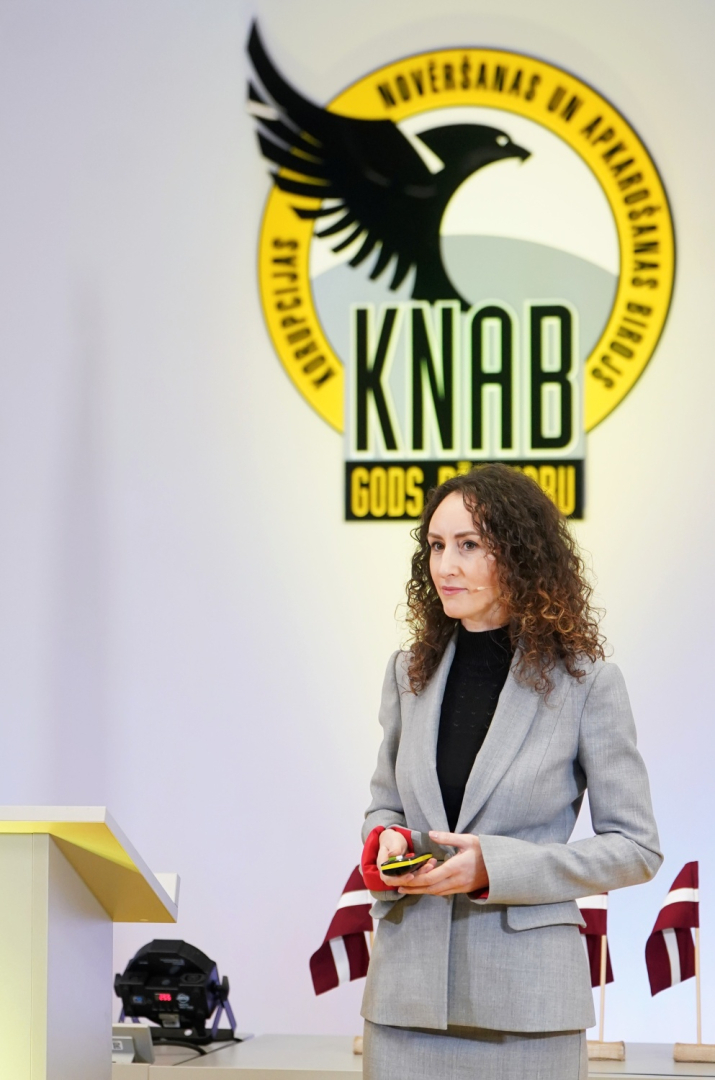 Attēlā redzama tiesībsardze Karina Palkova