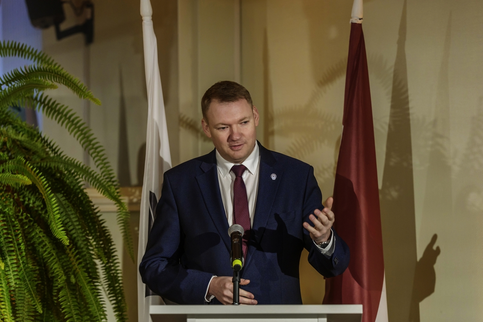 Saeimas priekšsēdētājs Edvards Smiltēns