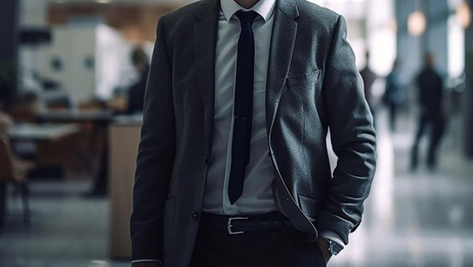 Attēlā redzams vīrietis