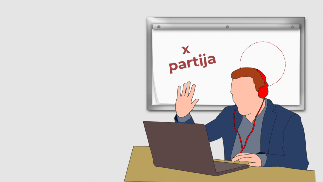 Ilustratīvs attēls par partiju lototipu izmantošanu pašvaldību domju sēdēs