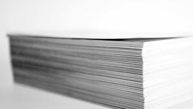 Attēlā redzams papīrs