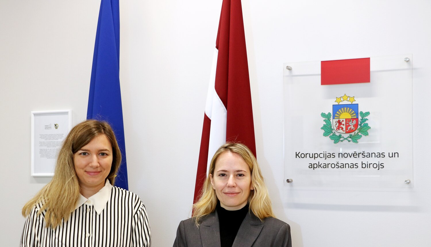 Attēlā redzamas OECD ekspertes Alise Bergruna (Alice Berggrun) un Pelageja Patsoule (Pelagia Patsoule) 