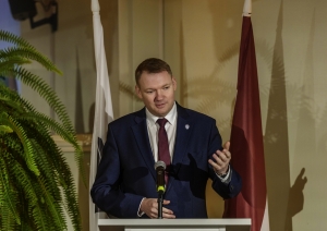 Saeimas priekšsēdētājs Edvards Smiltēns